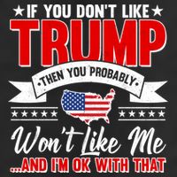 If You Don't Like Trump Then You Probably Won't Like Me Crop Fleece Hoodie