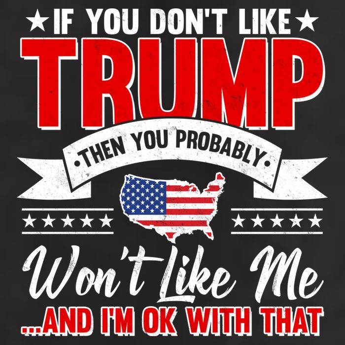 If You Don't Like Trump Then You Probably Won't Like Me Crop Fleece Hoodie