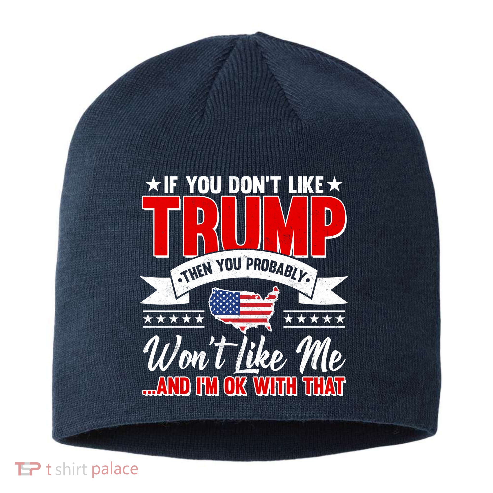 If You Don't Like Trump Then You Probably Won't Like Me Sustainable Beanie