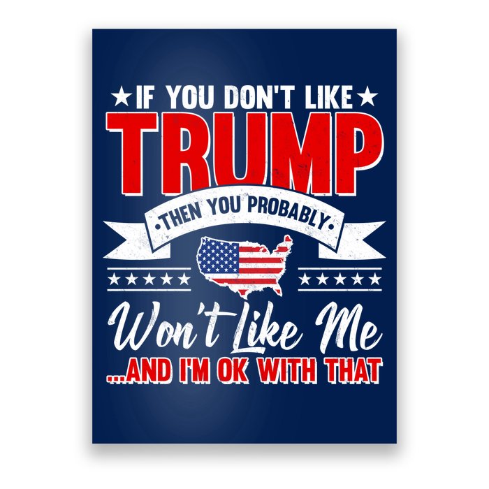If You Don't Like Trump Then You Probably Won't Like Me Poster