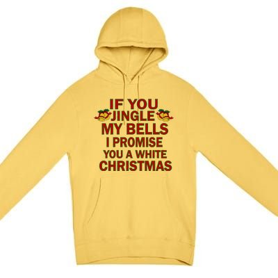 If You Jingle My Bells I Promise You A White Christmas Premium Pullover Hoodie