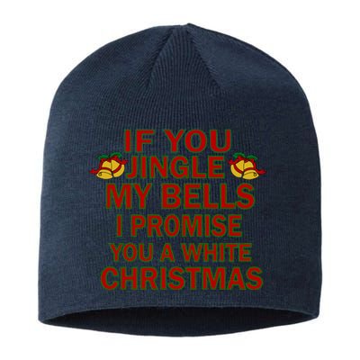 If You Jingle My Bells I Promise You A White Christmas Sustainable Beanie