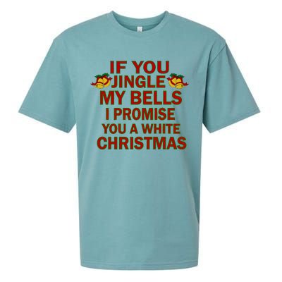 If You Jingle My Bells I Promise You A White Christmas Sueded Cloud Jersey T-Shirt