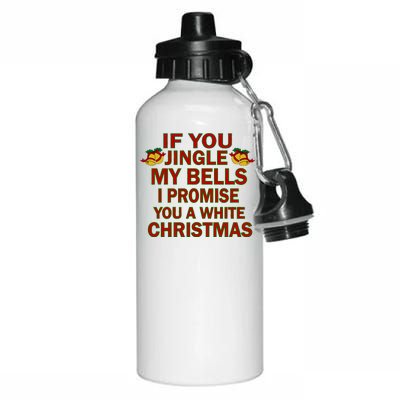 If You Jingle My Bells I Promise You A White Christmas Aluminum Water Bottle