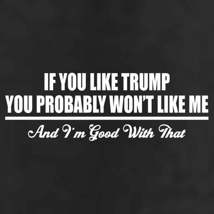 If You Like Trump You Won't Like Me Garment-Dyed Heavyweight T-Shirt