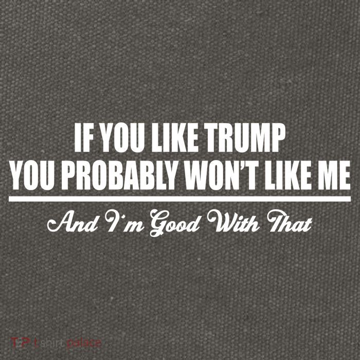 If You Like Trump You Won't Like Me Cotton Canvas Backpack