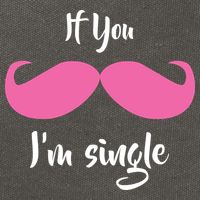 If You Moustache I'm Single Valentine's Day Cotton Canvas Backpack