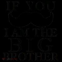 If You Must Ask Moustache I am the Big Brother Flexfit Unipanel Trucker Cap