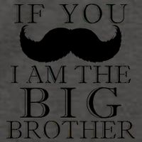 If You Must Ask Moustache I am the Big Brother Vector Backpack