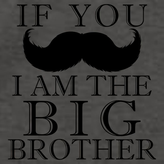 If You Must Ask Moustache I am the Big Brother Vector Backpack