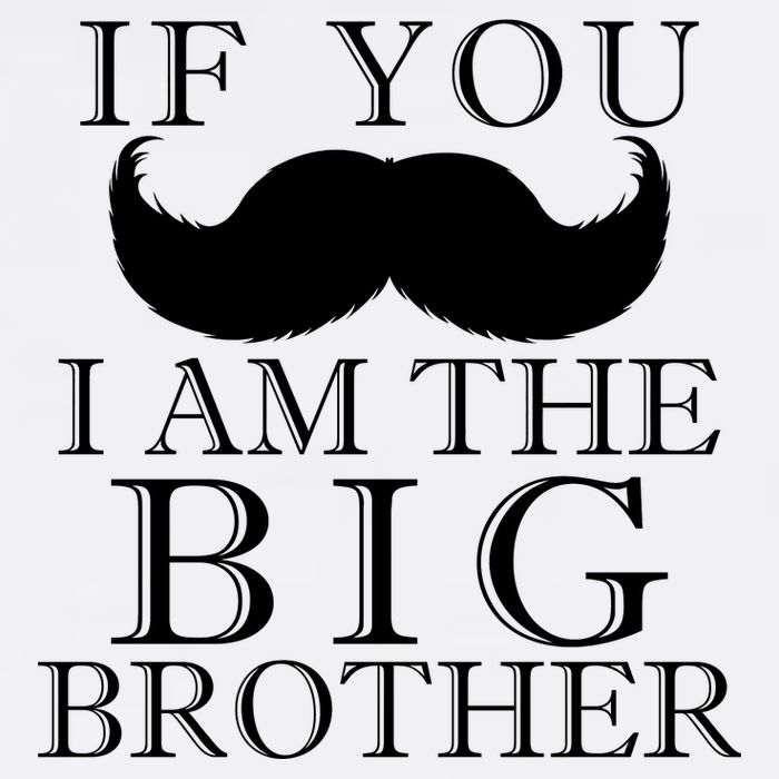 If You Must Ask Moustache I am the Big Brother Garment-Dyed Sweatshirt