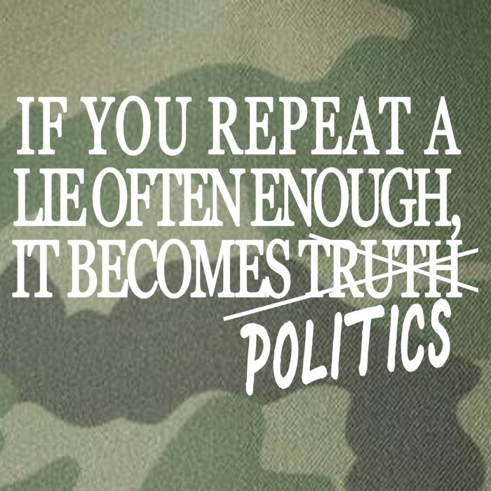 If You Repeat A Lie Often Enough It Becomes Politics Legacy Tie Dye Trucker Hat