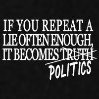 If You Repeat A Lie Often Enough It Becomes Politics Ladies PosiCharge Tri-Blend Wicking Tank