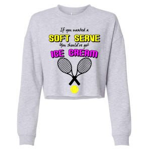 If You Wanted A Soft Server You Should've Got Ice Cream   Cropped Pullover Crew