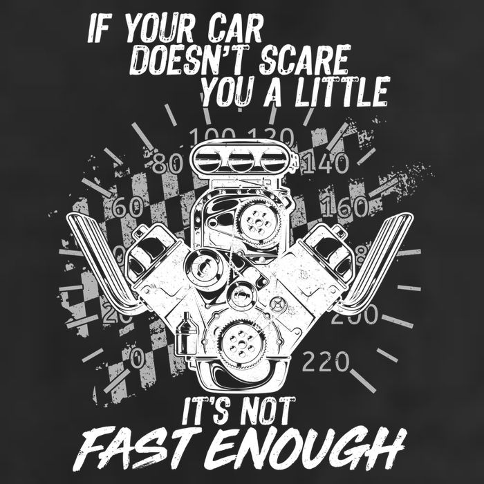 If Your Car Never Scares You t's Not Fast Enough  7 Panel Mesh Trucker Snapback Hat