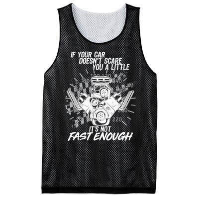 If Your Car Never Scares You t's Not Fast Enough  Mesh Reversible Basketball Jersey Tank