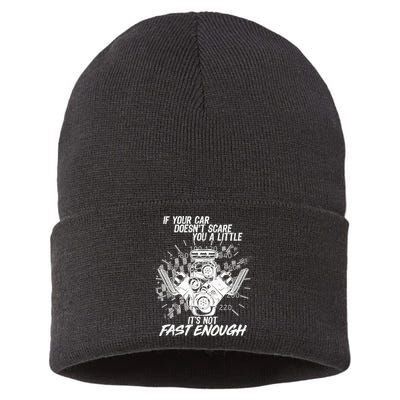 If Your Car Never Scares You t's Not Fast Enough  Sustainable Knit Beanie