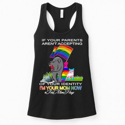 If Your Parents Aren't Accepting I'm Your Mom Now LGBT Hugs Womens Tank Top