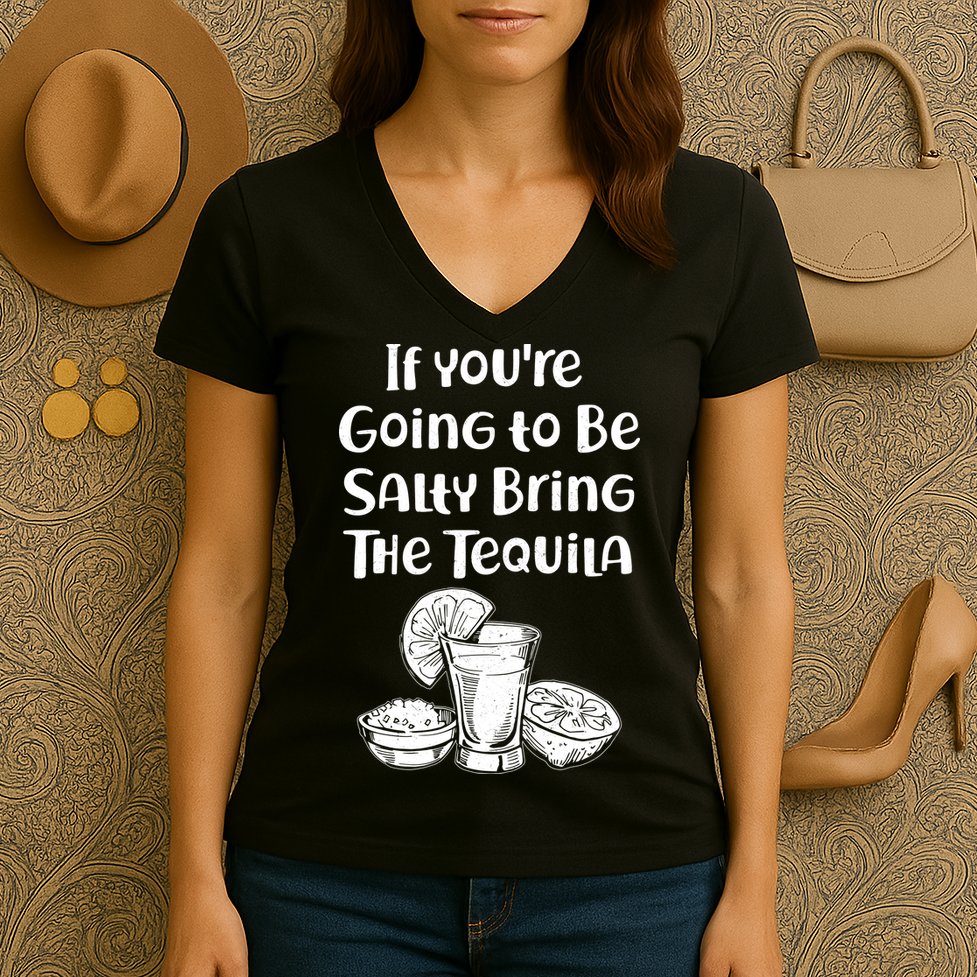 If You're Going To Be Salty Bring The Tequila Women's V-Neck T-Shirt