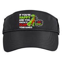 If You're Happy and You Know It Clap Your Hands T-Rex Adult Drive Performance Visor