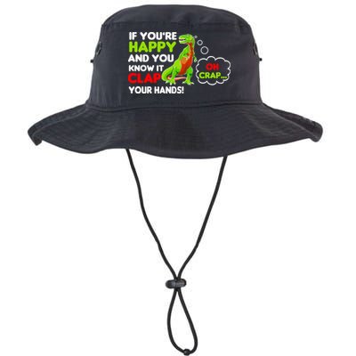 If You're Happy and You Know It Clap Your Hands T-Rex Bucket Hat
