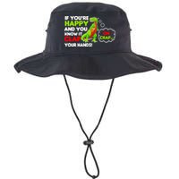 If You're Happy and You Know It Clap Your Hands T-Rex Bucket Hat