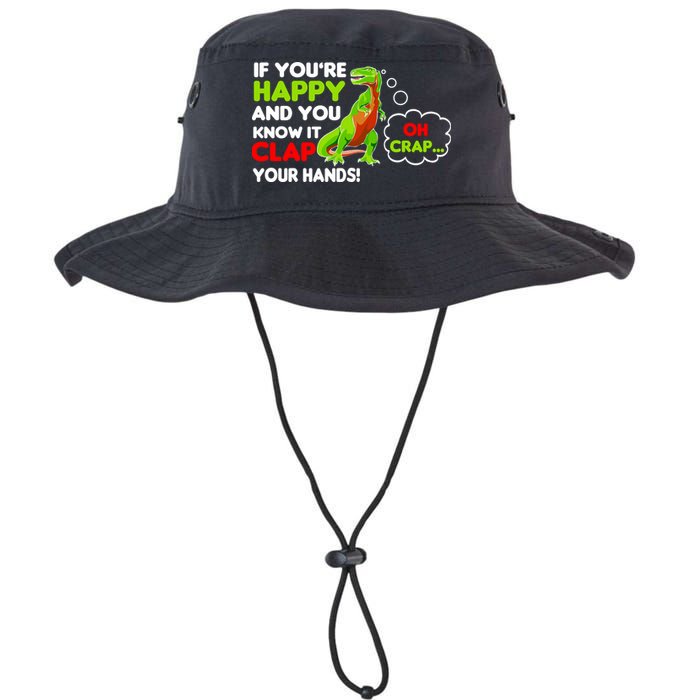 If You're Happy and You Know It Clap Your Hands T-Rex Bucket Hat