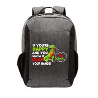 If You're Happy and You Know It Clap Your Hands T-Rex Vector Backpack