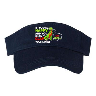 If You're Happy and You Know It Clap Your Hands T-Rex Valucap Bio-Washed Visor