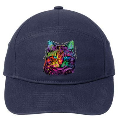 If You're Nice Cat Funny 7-Panel Snapback Hat