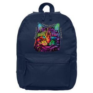 If You're Nice Cat Funny 16 in Basic Backpack