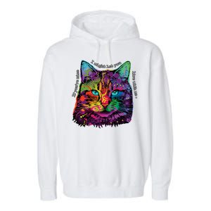 If You're Nice Cat Funny Garment-Dyed Fleece Hoodie