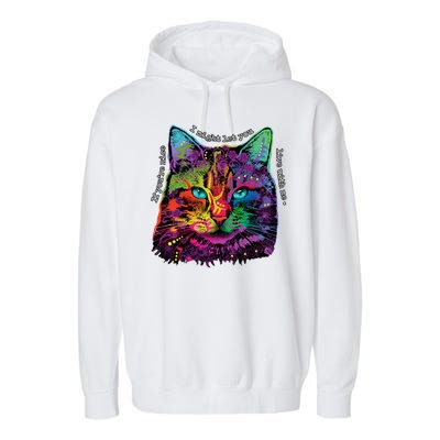 If You're Nice Cat Funny Garment-Dyed Fleece Hoodie