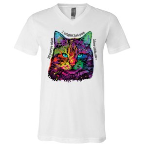 If You're Nice Cat Funny V-Neck T-Shirt