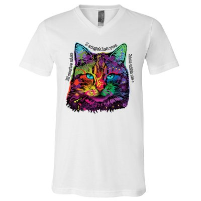 If You're Nice Cat Funny V-Neck T-Shirt