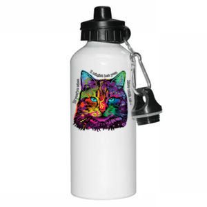 If You're Nice Cat Funny Aluminum Water Bottle