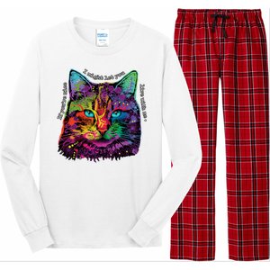 If You're Nice Cat Funny Long Sleeve Pajama Set