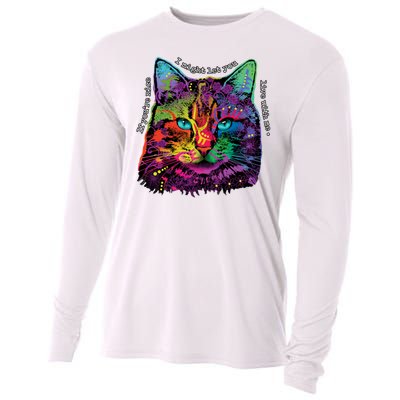 If You're Nice Cat Funny Cooling Performance Long Sleeve Crew