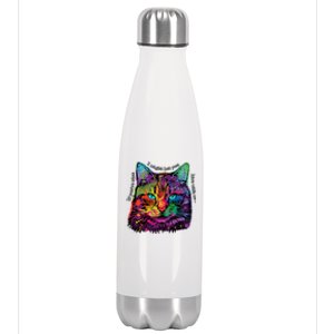 If You're Nice Cat Funny Stainless Steel Insulated Water Bottle