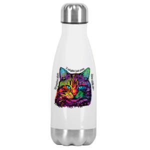 If You're Nice Cat Funny Stainless Steel Insulated Water Bottle