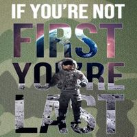 If You're Not First You're Last American Astronaut Legacy Tie Dye Trucker Hat