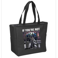 If You're Not First You're Last American Astronaut Zip Tote Bag