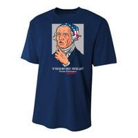 If You're Not First You're Last Probably George Washington Youth Performance Sprint T-Shirt