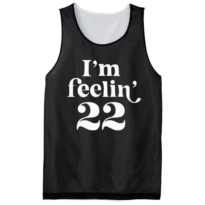 I'm Feeling 22 Mesh Reversible Basketball Jersey Tank