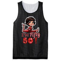 I’M Fifty 50 Sally O’Malley Kick Splits Lady Birthday Mesh Reversible Basketball Jersey Tank