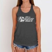 I Feel A Burn Out Coming On Women's Knotted Racerback Tank