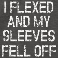 I Flexed And My Sleeves Fell Off Fun Sleeveless Gym Workout Vector Backpack