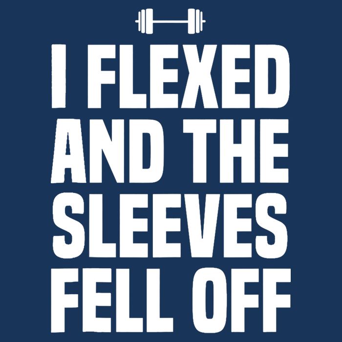 I Flexed And The Sleeves Fell Off Funny Gym Workout Tank Top Cooling Performance Crew T-Shirt