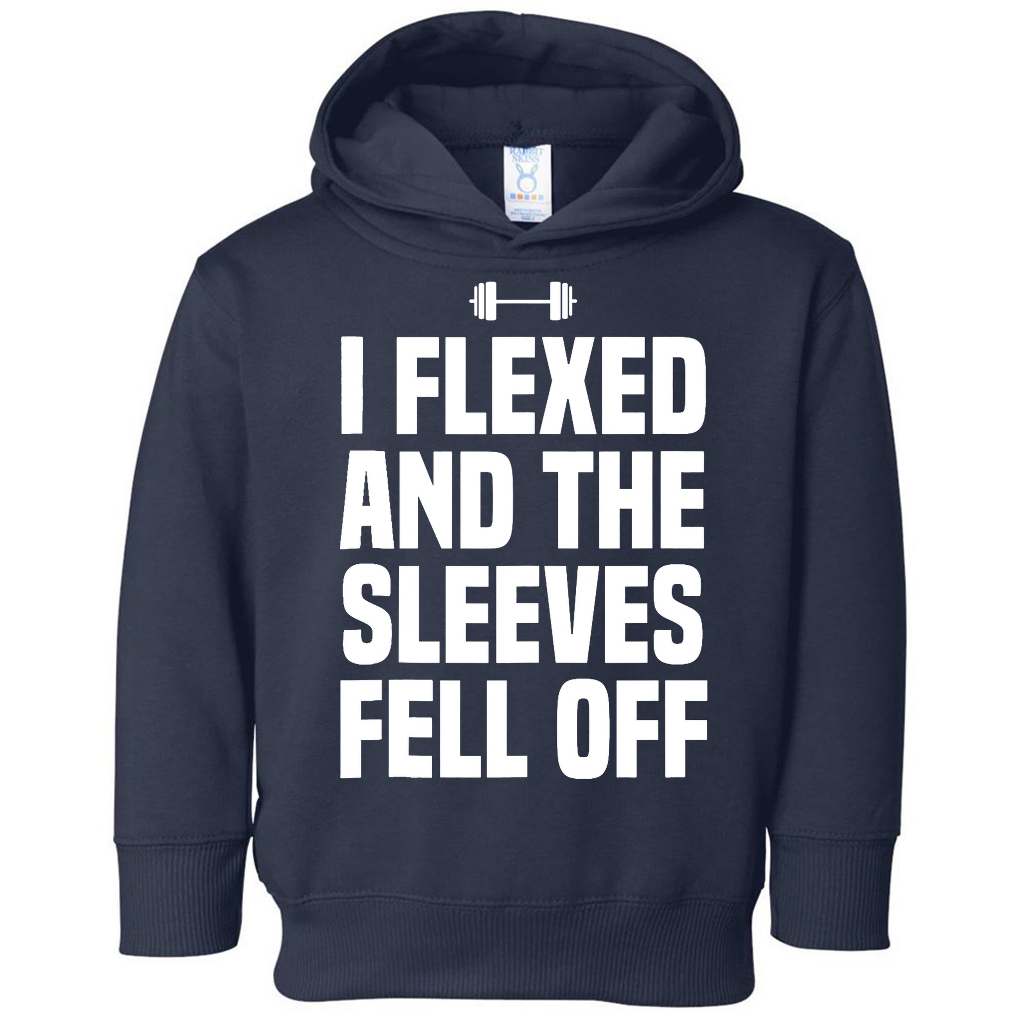 I Flexed And The Sleeves Fell Off Funny Gym Workout Tank Top Toddler Hoodie