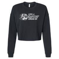 i feel a burn out coming on Cropped Pullover Crew